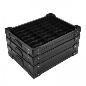 黒の帯電防止段ボール箱、トレイ、仕切り板
    