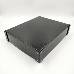 黒の強化帯電防止段ボール箱、トレイ、仕切り板
    